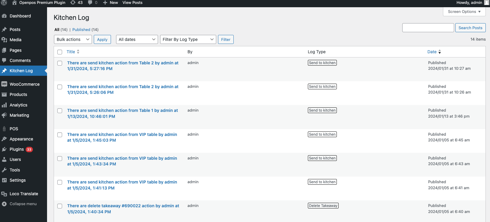 Openpos WooCommerce OpenPOS – Log action - OpenPOS | #1 WooCommerce Point of ...